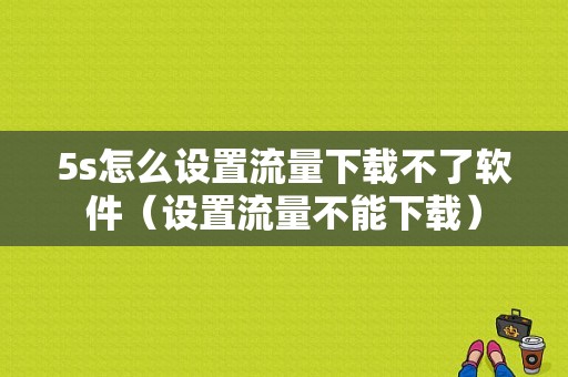 5s怎么设置流量下载不了软件（设置流量不能下载）