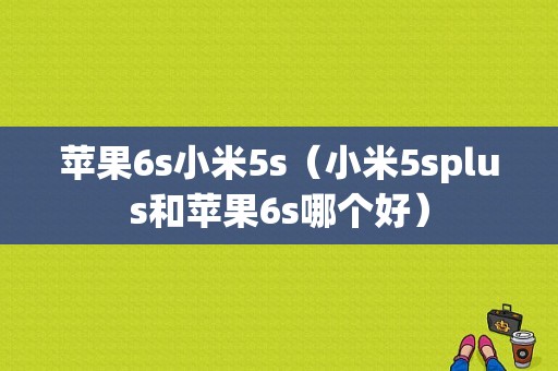 苹果6s小米5s（小米5splus和苹果6s哪个好）