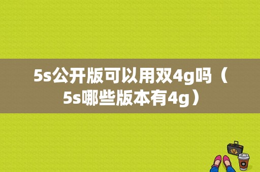 5s公开版可以用双4g吗（5s哪些版本有4g）-图1