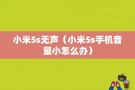 小米5s无声（小米5s手机音量小怎么办）-图1