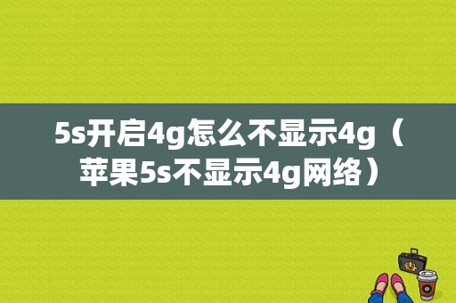 5s开启4g怎么不显示4g（苹果5s不显示4g网络）