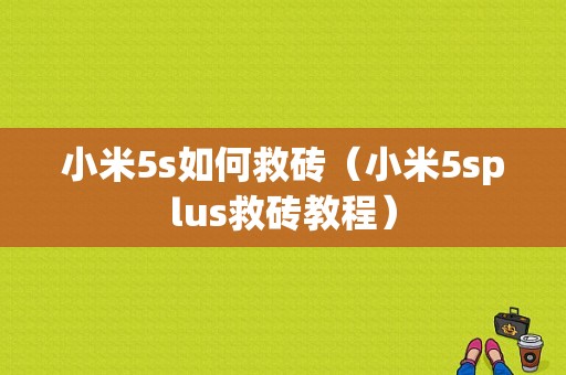 小米5s如何救砖（小米5splus救砖教程）