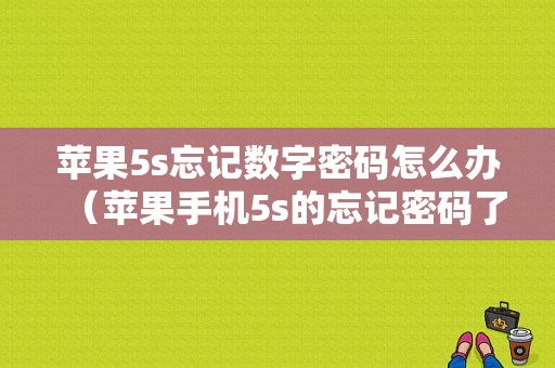 苹果5s忘记数字密码怎么办（苹果手机5s的忘记密码了怎么办）