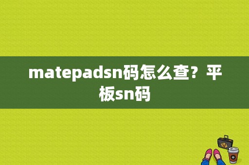 matepadsn码怎么查？平板sn码-图1