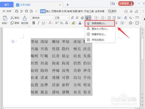如何批量标注拼音(wps批量标注拼音)-图3 如何批量标注拼音(wps批量标注拼音)-图3
