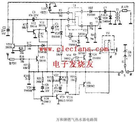 万和热水器主板原理图（万和热水器主板电路图）