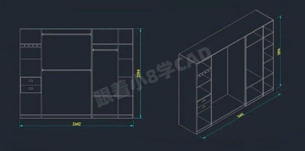 cad正视图快捷键（cad画图正视图俯视图）-图3